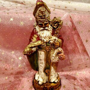 Collectible Santa Figurine 1987 Christmas Reproductions Memories Of 1910